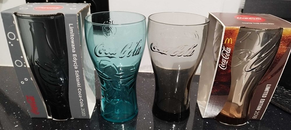 Szklanki limitowanej edycji Coca-Cola - różne modele i kolory