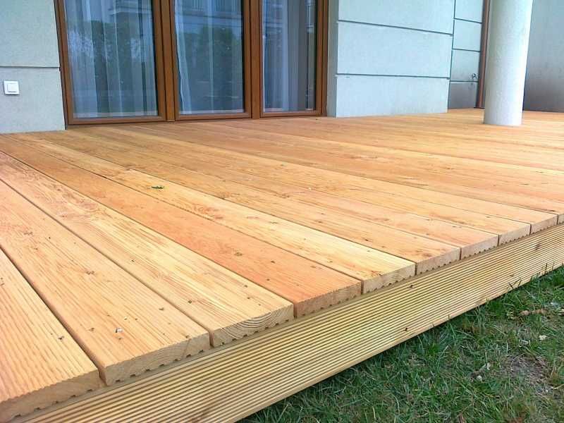 MODRZEW SYBERYJSKI deska tarasowa ryflowana drewno naturalne 1m2