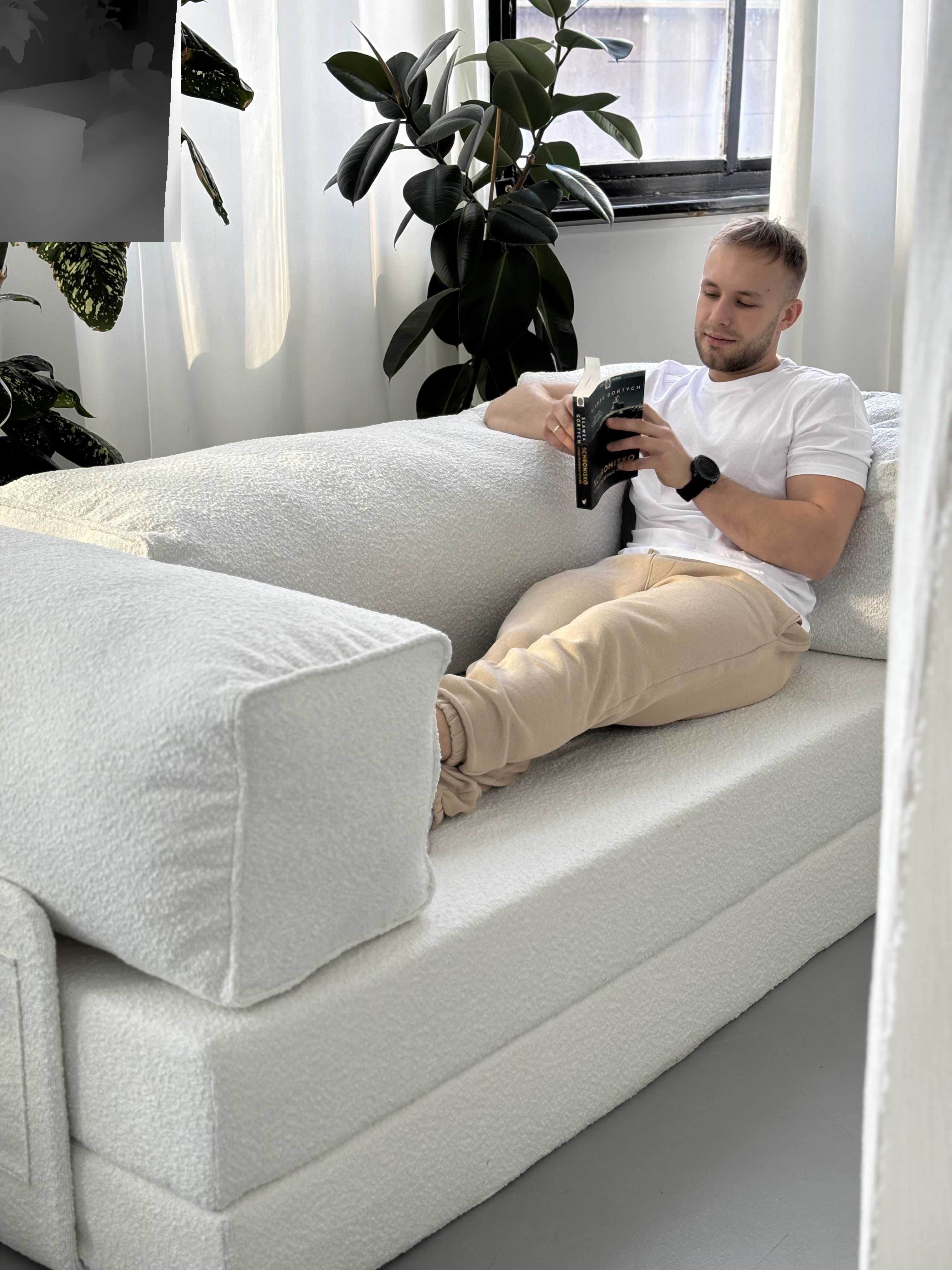 Nowa Sofa Modułowa Comfy – Bouclé, 200x200 cm, Mega Wygodna, Producent
