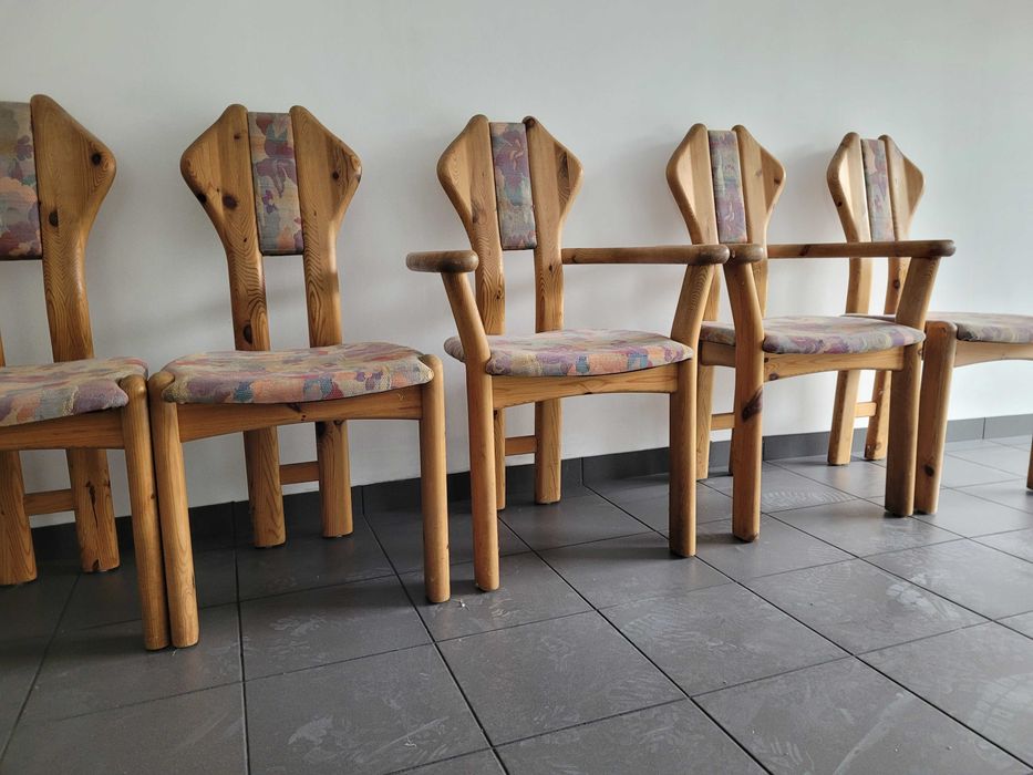 piękne krzesła skandynawskie Dania Holger Danske 6szt design Gliwice