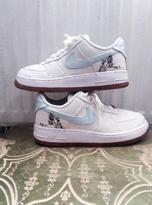 NIKE AIR FORCE 1 LOW WMNS  IКросівки Найк Аір Форс І Білі ІСині