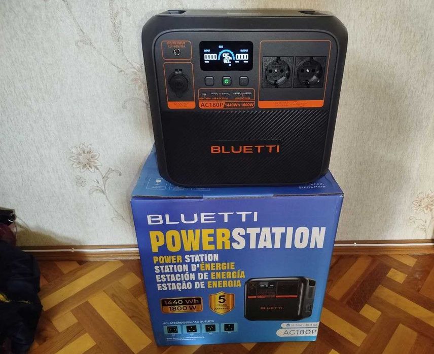 Зарядна станція Bluetti AC180P 1440Ват 2700W чек та гарантія