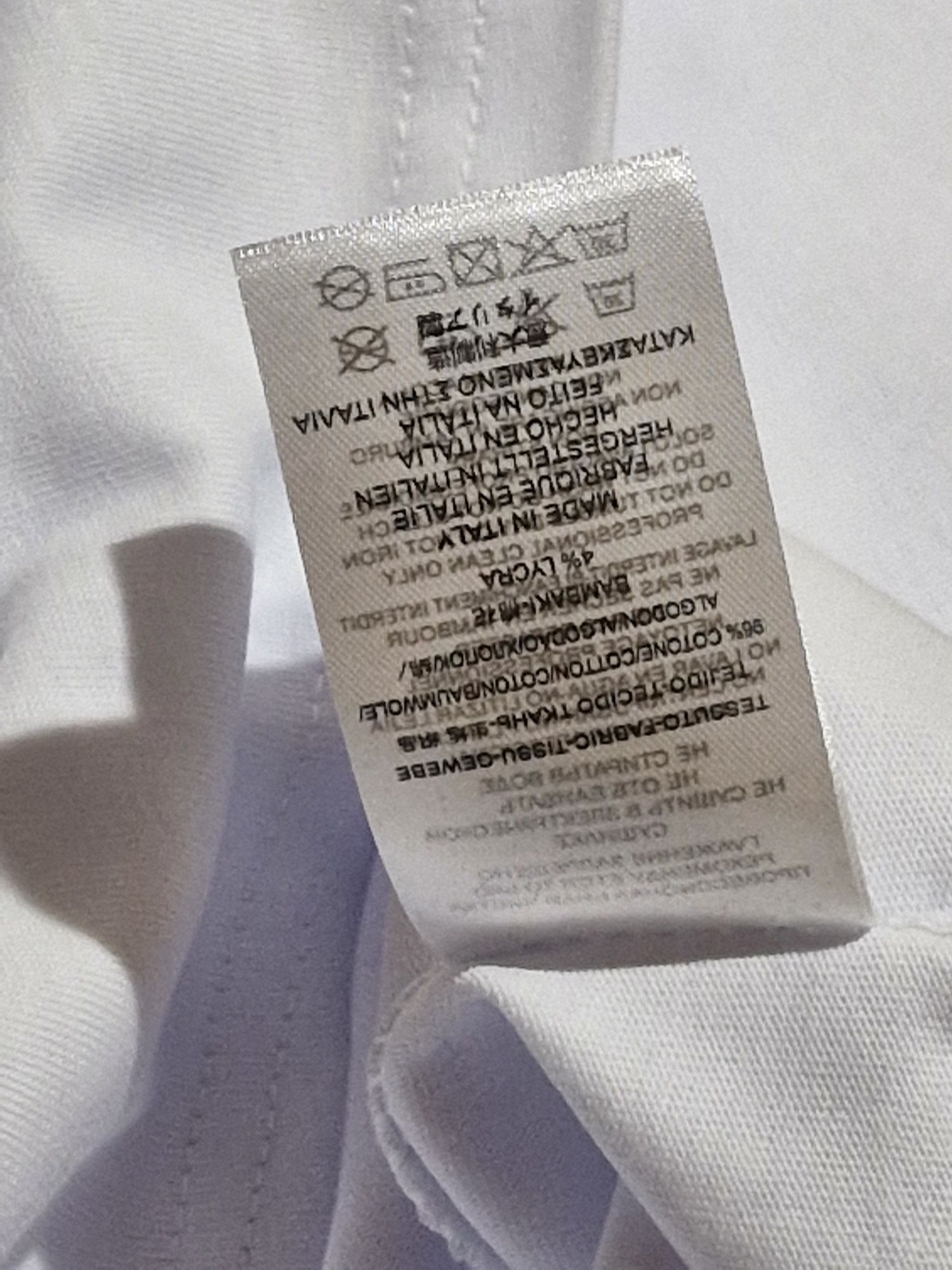 Grubsza solidna bawełna biala koszulka tshirt męski lato xl 2xl monc