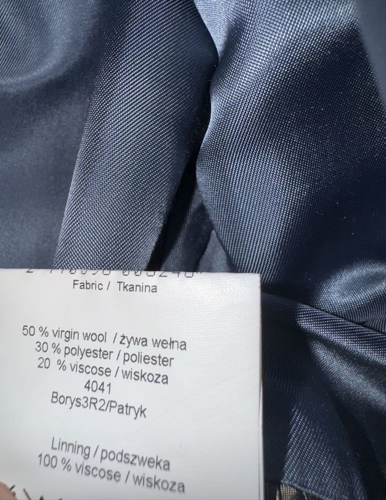 Męski garnitur New Men Style, czarny, rozmiar S
