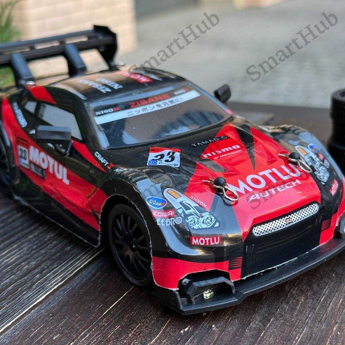 Дрифт машинка на радиоуправлении Nissan GTR Nitro Красная