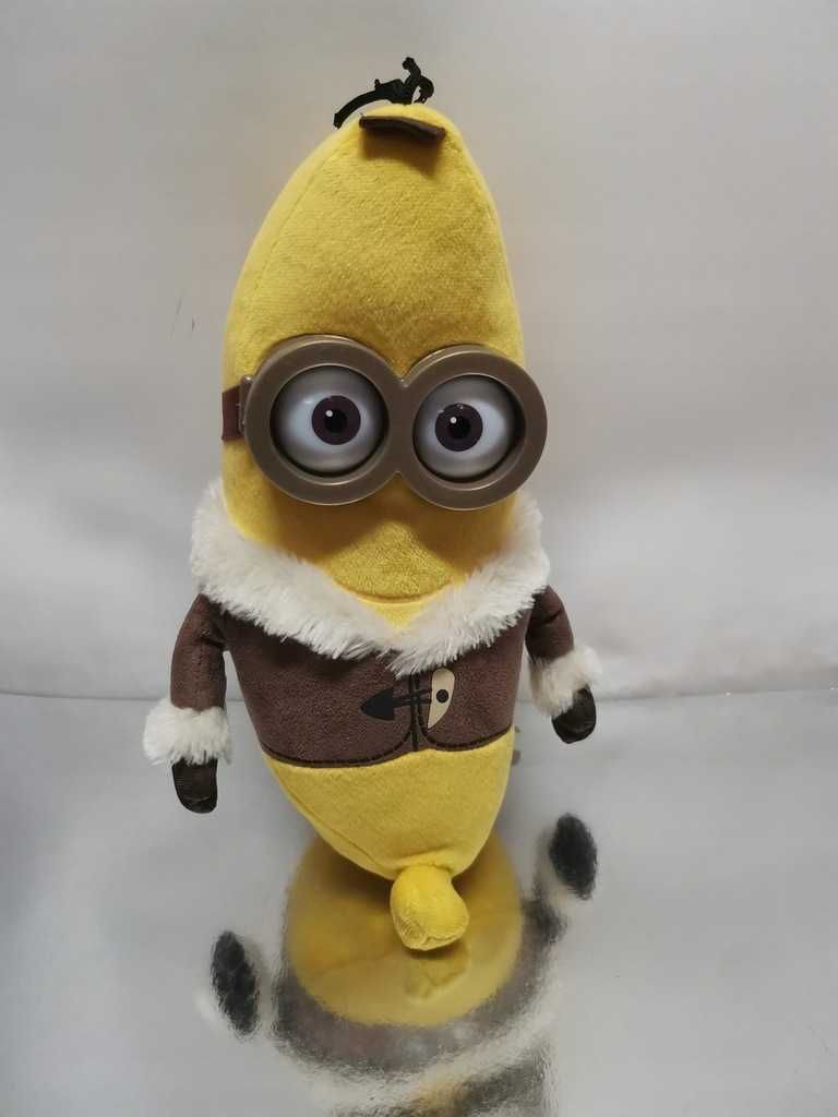 Minionek KEVIN jako BANAN maskotka Minionki plastikowe gogle 35cm