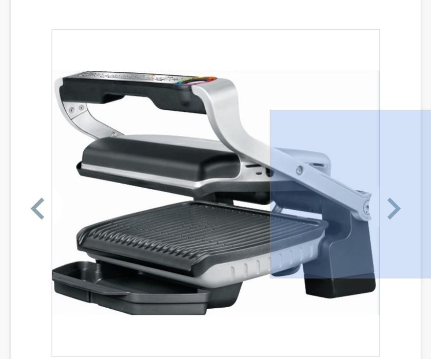 Електрогриль Tefal OptiGrill GC716D12 + вафельниця (додатково-черпак)