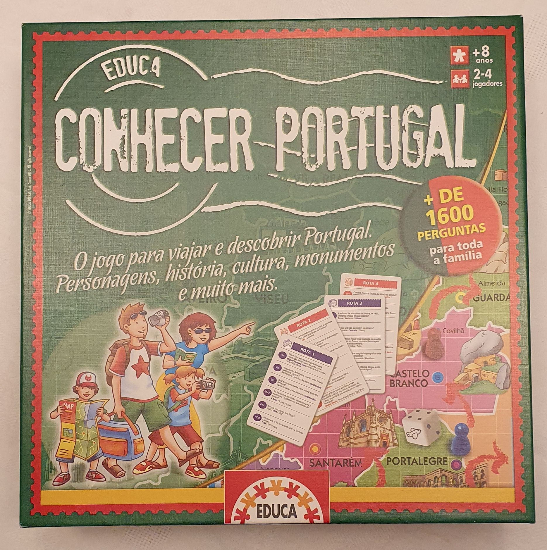 Jogo de tabuleiro Conhecer Portugal