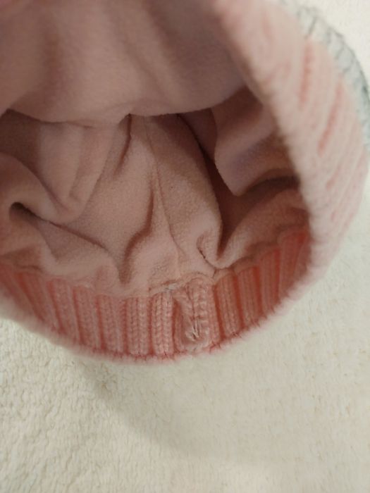 Czapka dziewczęca  cieplutka 2 do 3 lat