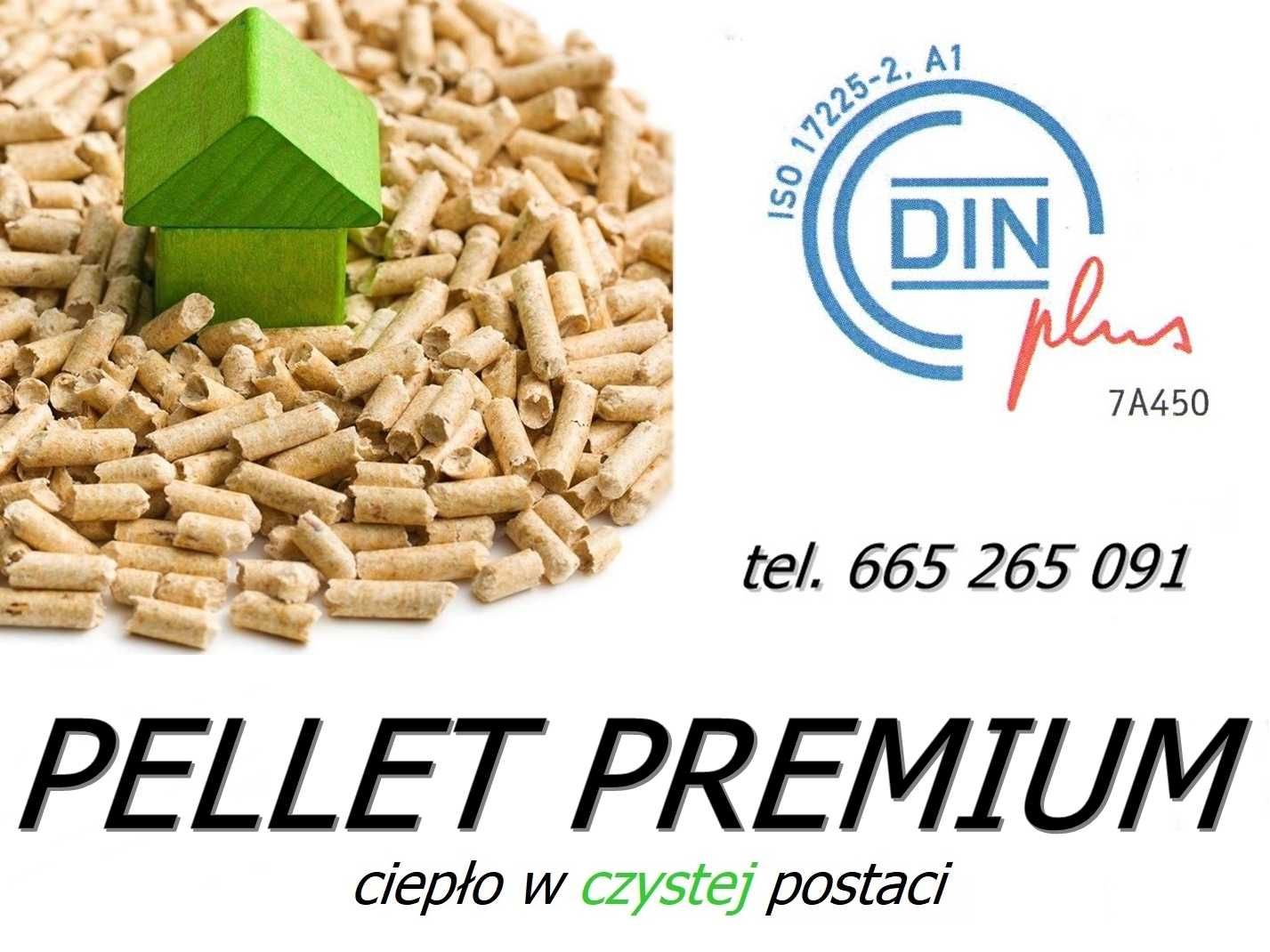 Pellet Premium sosnowy  brykiet z certyfikatem A1 Din plus Promocja