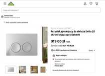 Przycisk spłukujący do stelaża Delta 25 chrom błyszczący Geberit