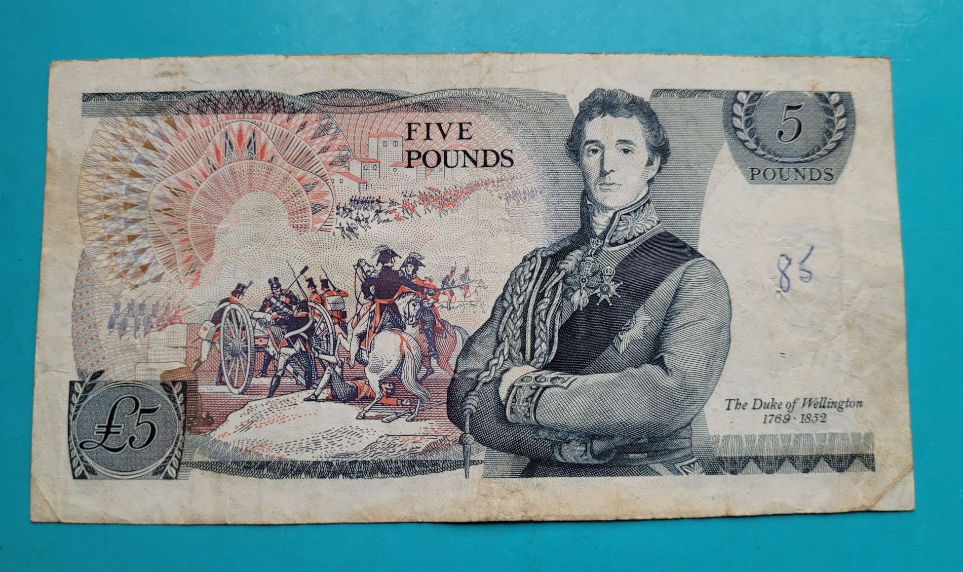 Banknot 5 funtów 1971 - Elizabeth II - Wielka Brytania (550)