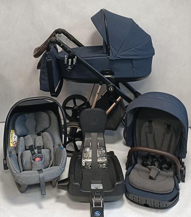 Wózek Roan Ivi 4w1/Avionaut Pixel/Baza Avionaut IQ Isofix 0-18kg