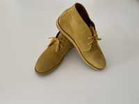 Жовті, замшеві черевики Brudi, (б/в) в ідеальному стані