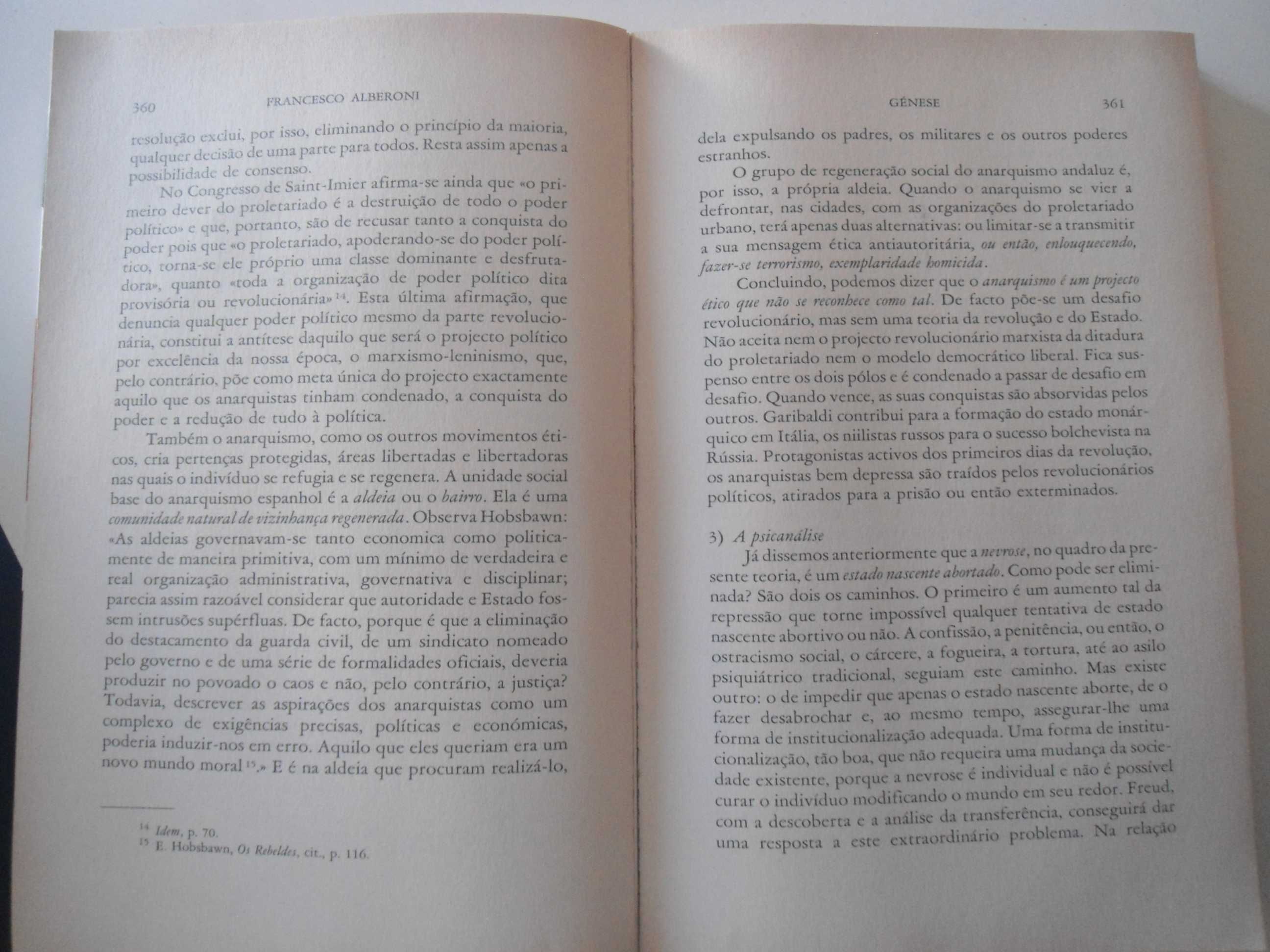 Génese por Francesco Alberoni