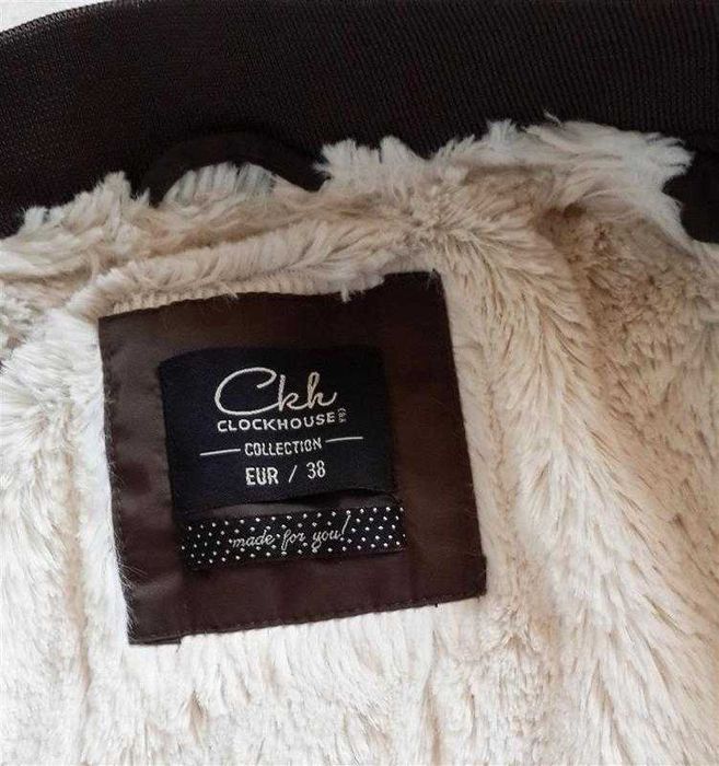 бомбер парка хакі с хутром всередині clockhouse