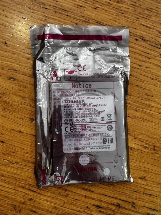 Toshiba Hard Drive 1TB - Brand New/Sealed64354197039875120