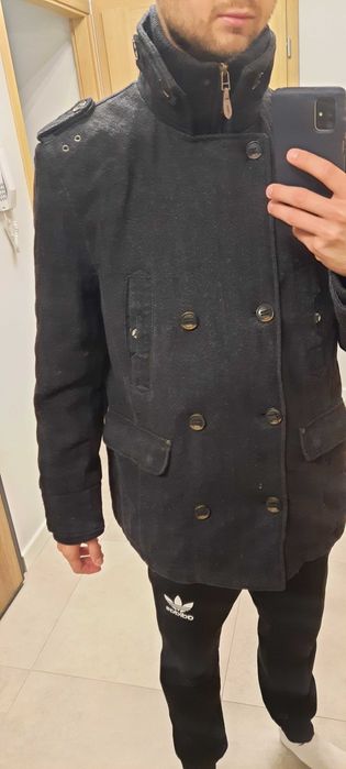 Męski elegancki płaszcz, XL