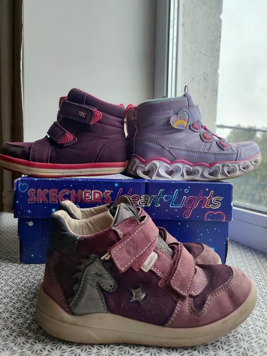 Черевики, хайтопи, високі кросівки reima tec, Skechers, 18 см, 27, 28