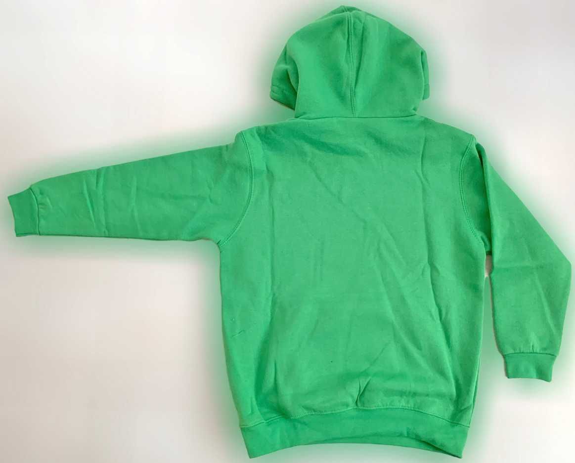 Camisola-Hoodie de Criança Verde, Novo/Exclusivo/Único