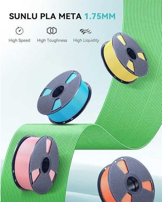 Пластик, філамент SUNLU PLA Meta для швидкісного 3D друку 1кг