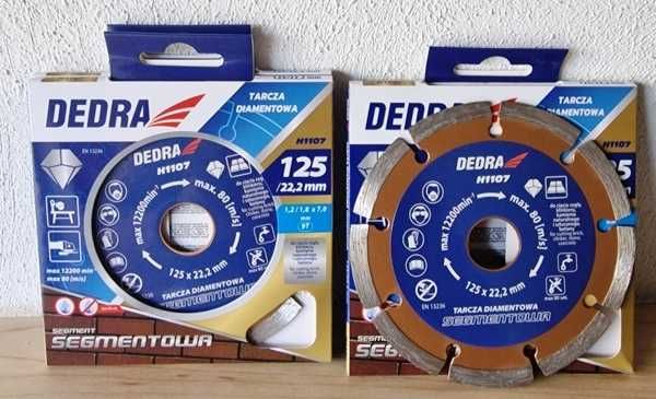 Tarcze diamentowe do cięcia 125 mm x 22,2 mm firmy DEDRA