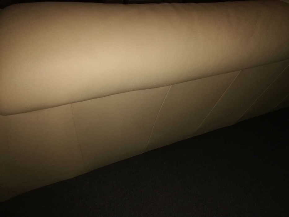 Sofa de couro 3 lugares como novo
