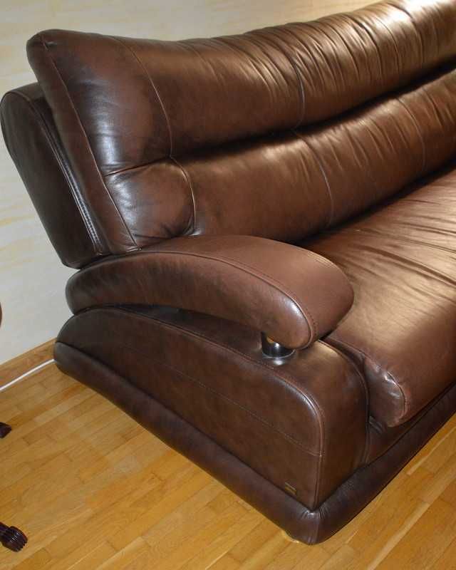 Sofa (kanapa) skórzana brązowa