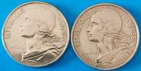 Lote 2 moedas 10 Cêntimos 1979, França