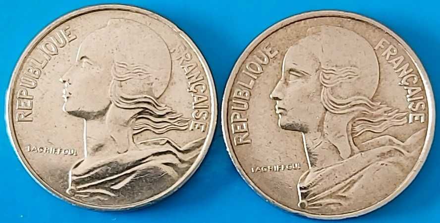 Lote 2 moedas 10 Cêntimos 1979, França