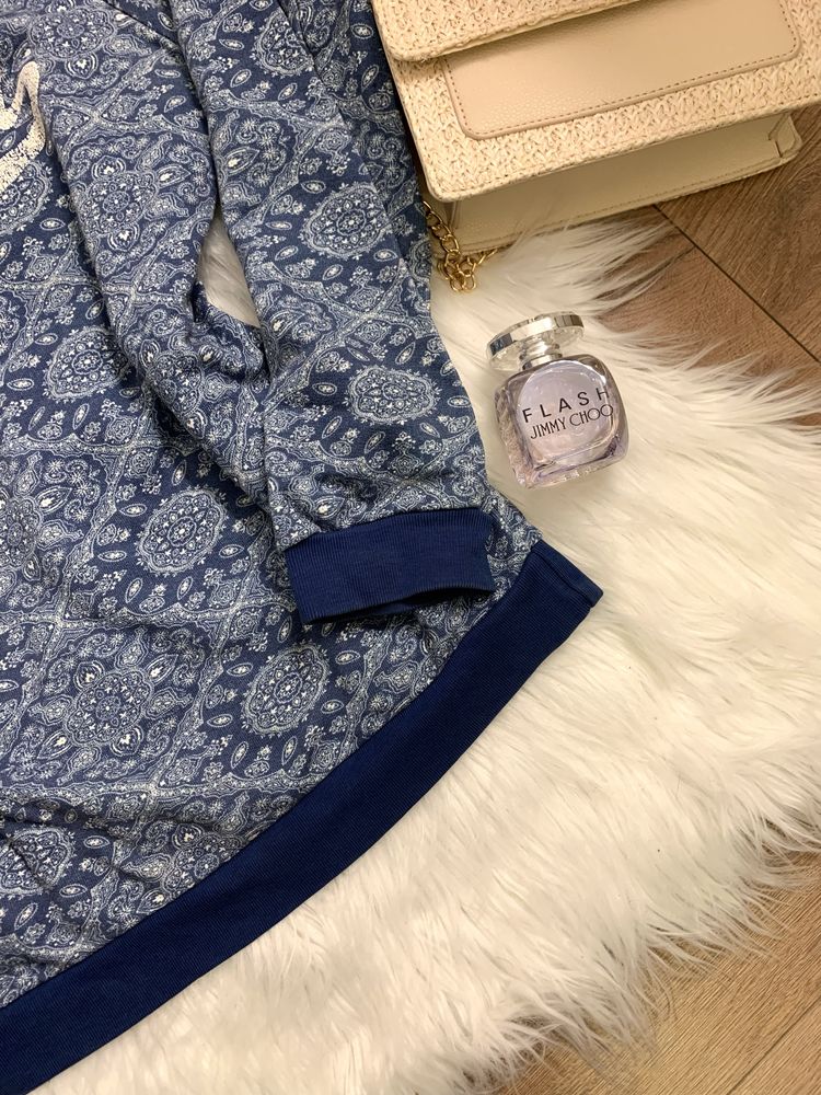 Bluza Vintage niebiesko-biała (M) Franklin Marshall
