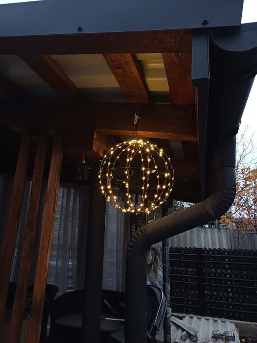 Новорічна кулька ліхтарики декор для саду