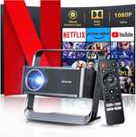 POLOCSH P7 Mini Projektor 1500 ANSI 1080P FHD 4K WIFI6 BT Kino Domowe