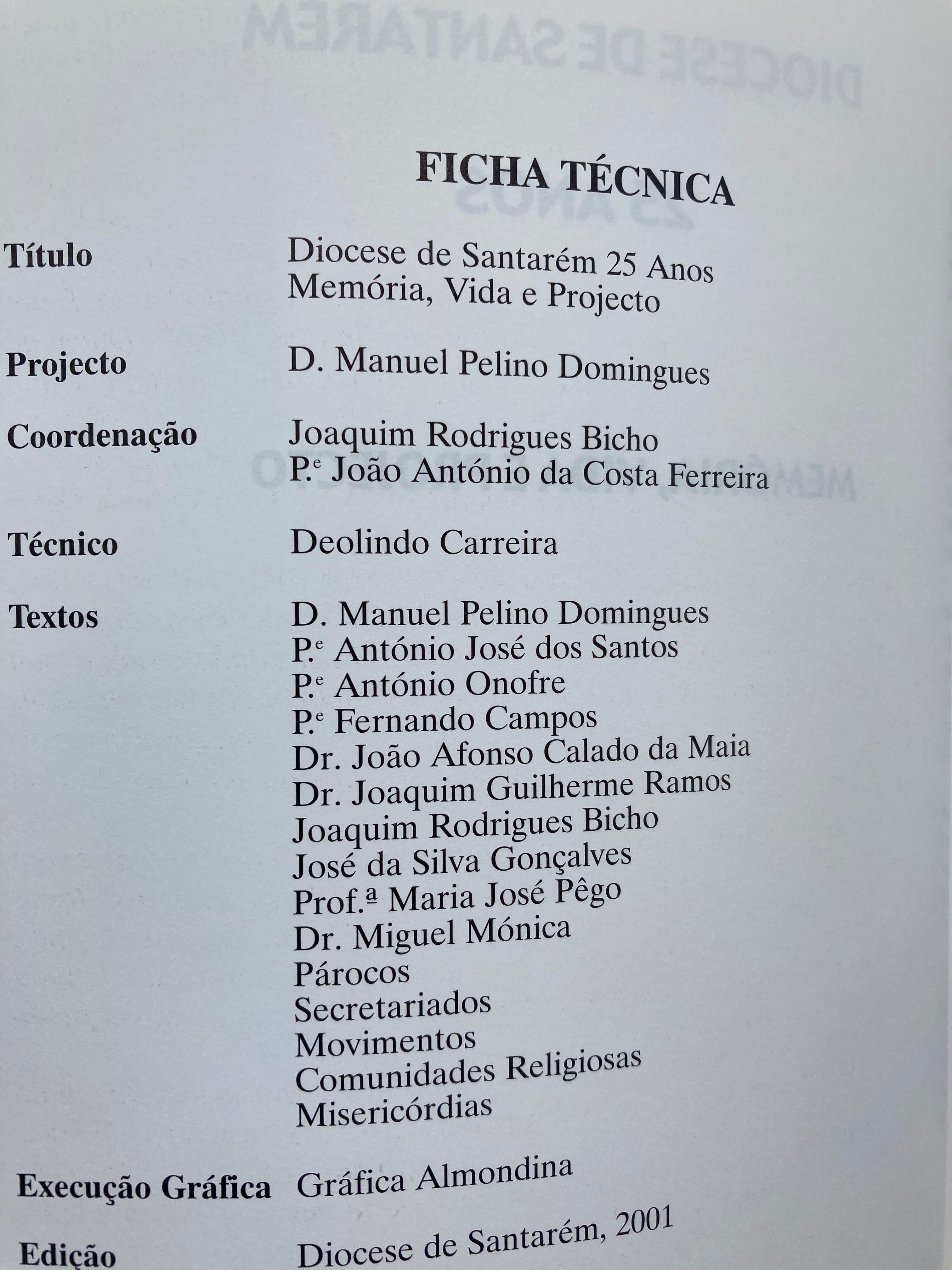 Diocese de Santarém 25 anos Memória  Vida e Projecto