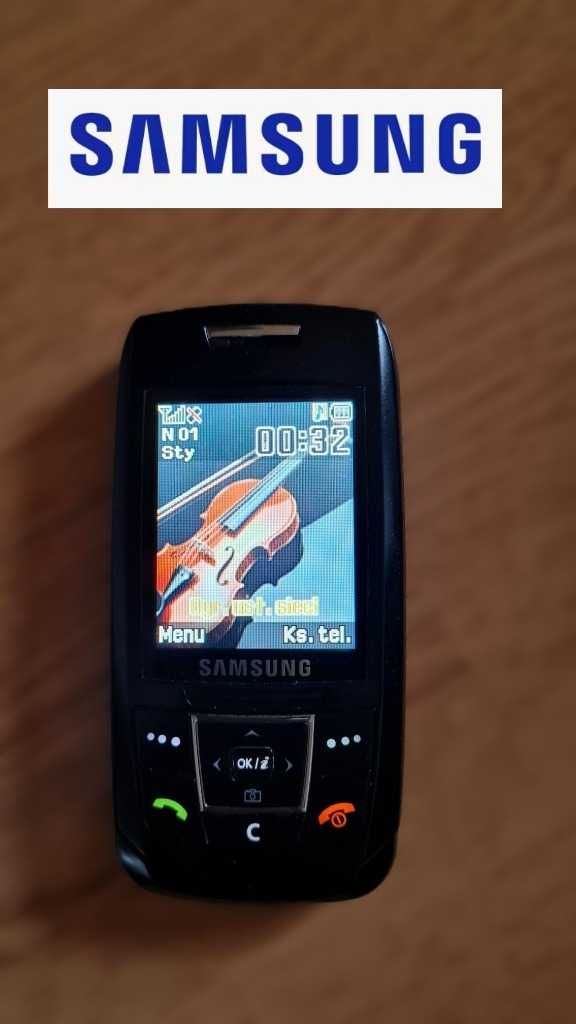 Samsung E250 telefon komórkowy niezawodny dla seniora nie tylko prosty