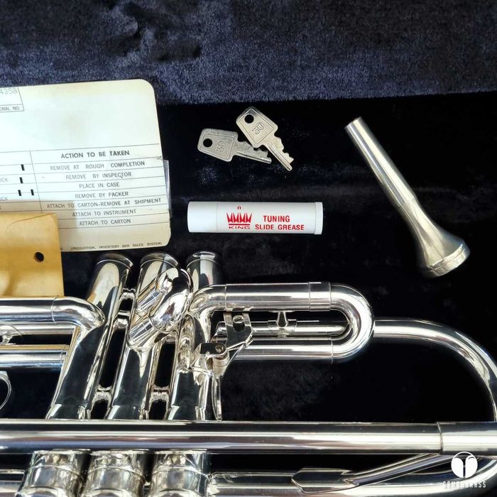 wyjątkowy King Silverflair Ohio USA .462 large bore trąbka gamonbrass