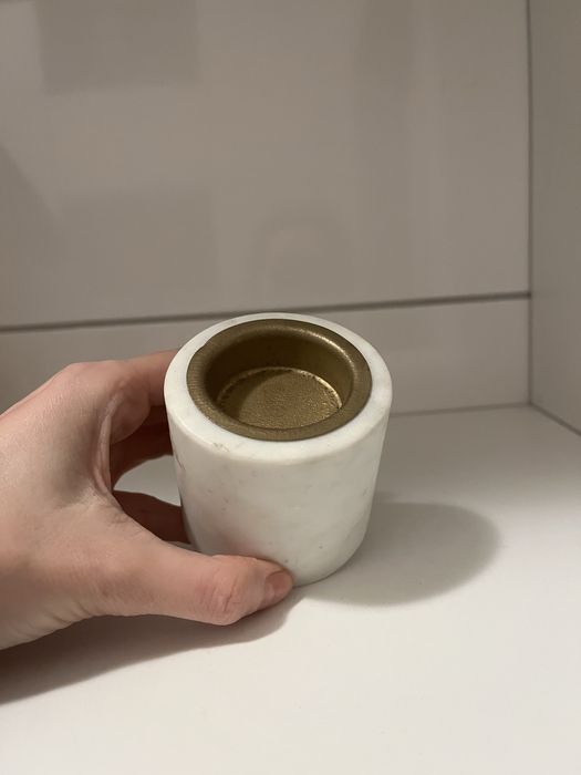 Marmurowy swiecznik na tealighty