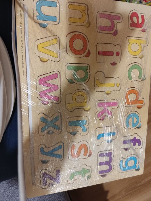 Układanka drewniana alfabet ang