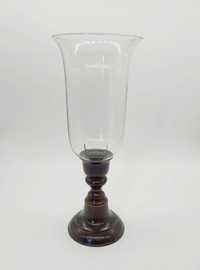 Lampion świecznik z szklanym kloszem wys. 36cm kolekcje