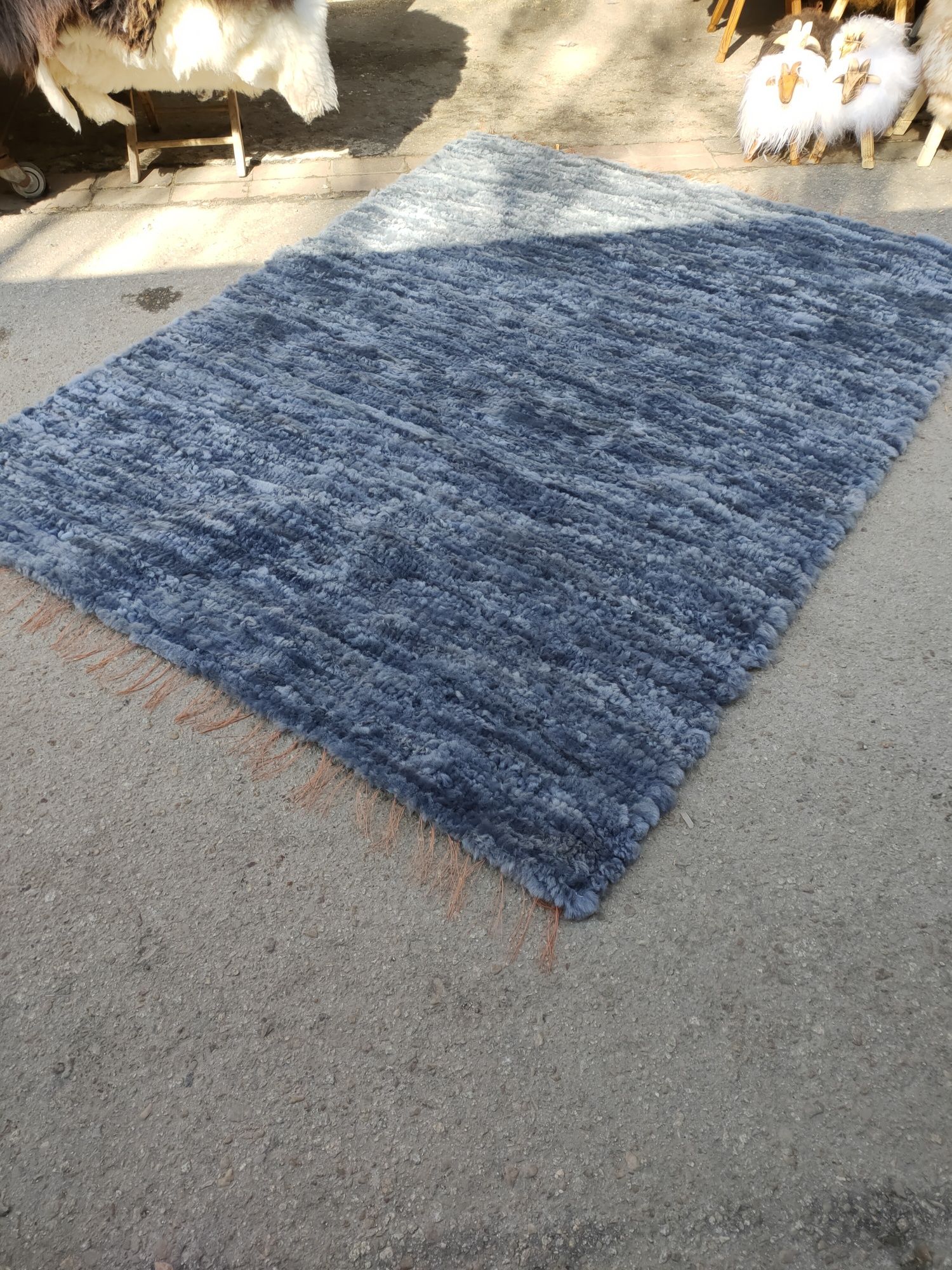 Piękny dywan tkany naturalny 160*200
