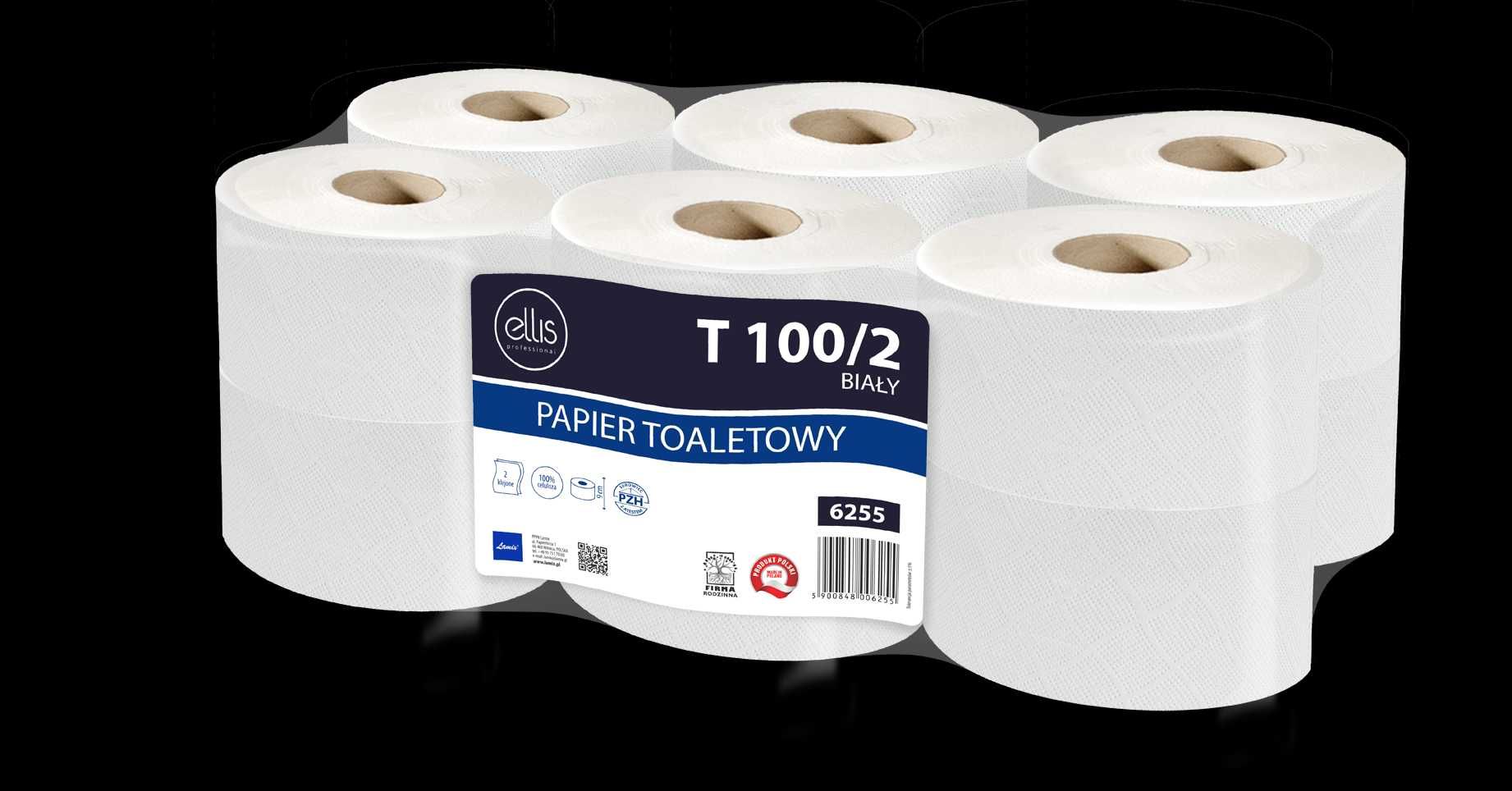 Papier toaletowy bezzapachowy ELLIS PROFESSIONAL 100/2 12 szt.