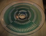 Centro de Mesa Doublé Verde Catherine Wheel.