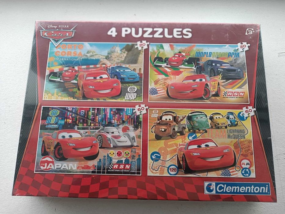 PROMO:Clementoni 4 Puzzles Disney Cars (20+20+60+60pcs)