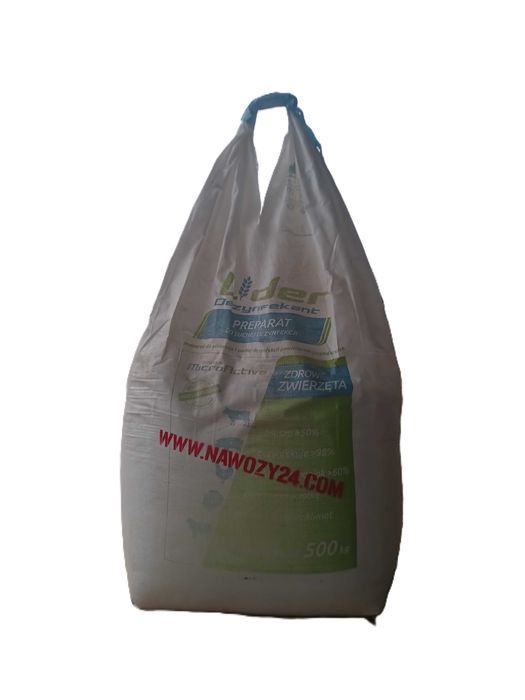 Preparat do suchej dezynfekcji, osusza słomę, mniej gnoju czyste krowy