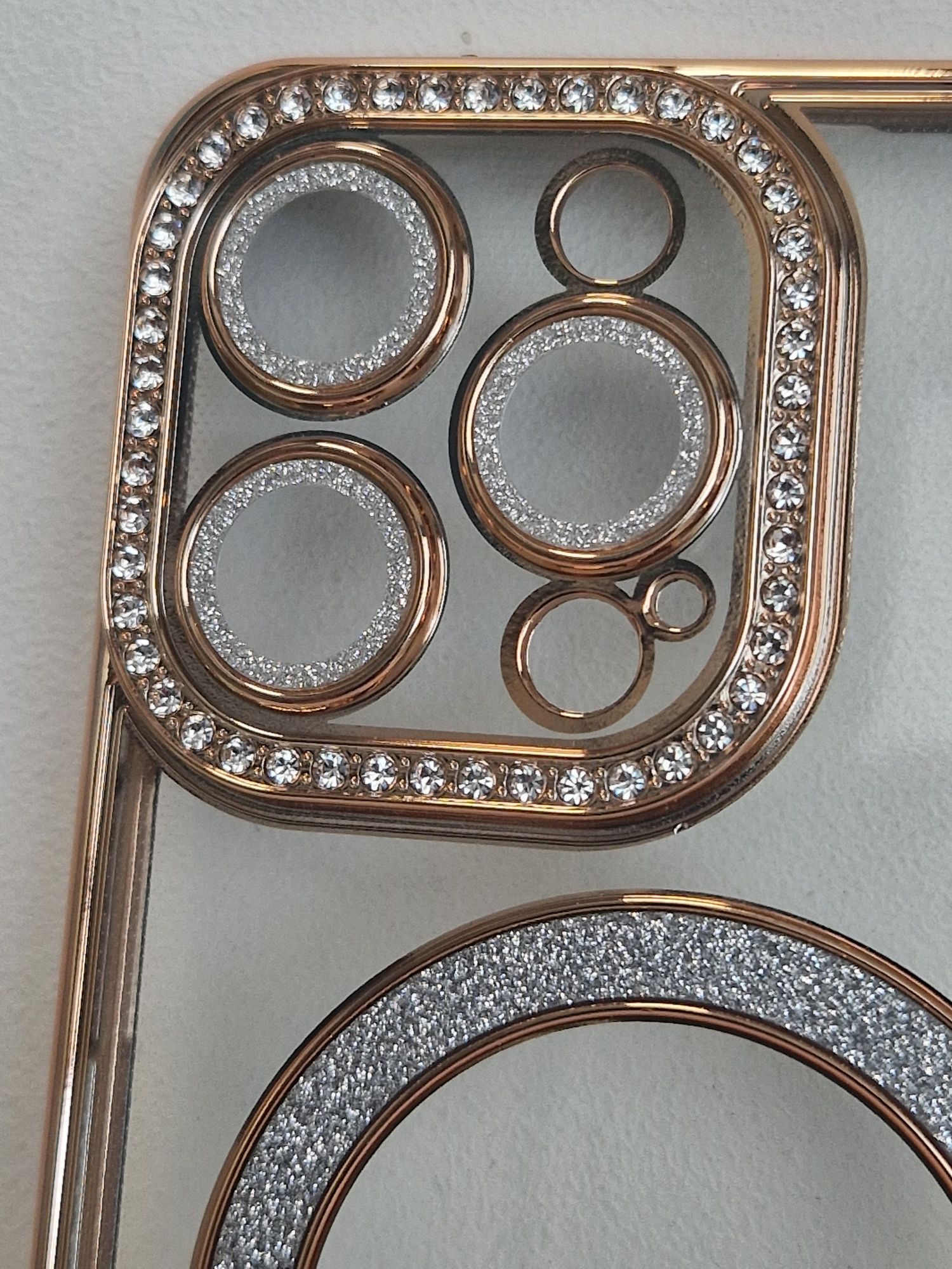 Bling Magsafe Case do Iphone 14 Pro Max złoty
