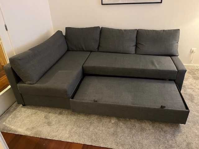 sofá-cama de canto
