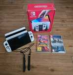 Nintendo Switch Oled 64gb zestaw oryginalny 2 gry zestaw sprawne