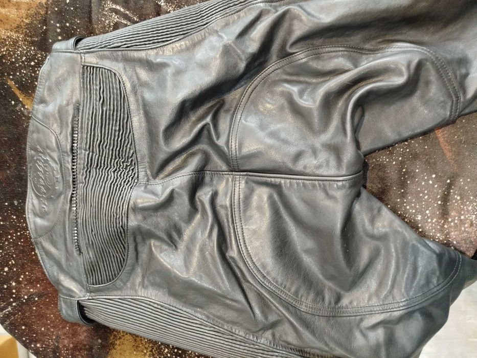 spodnie motocyklowe męskie - skóra