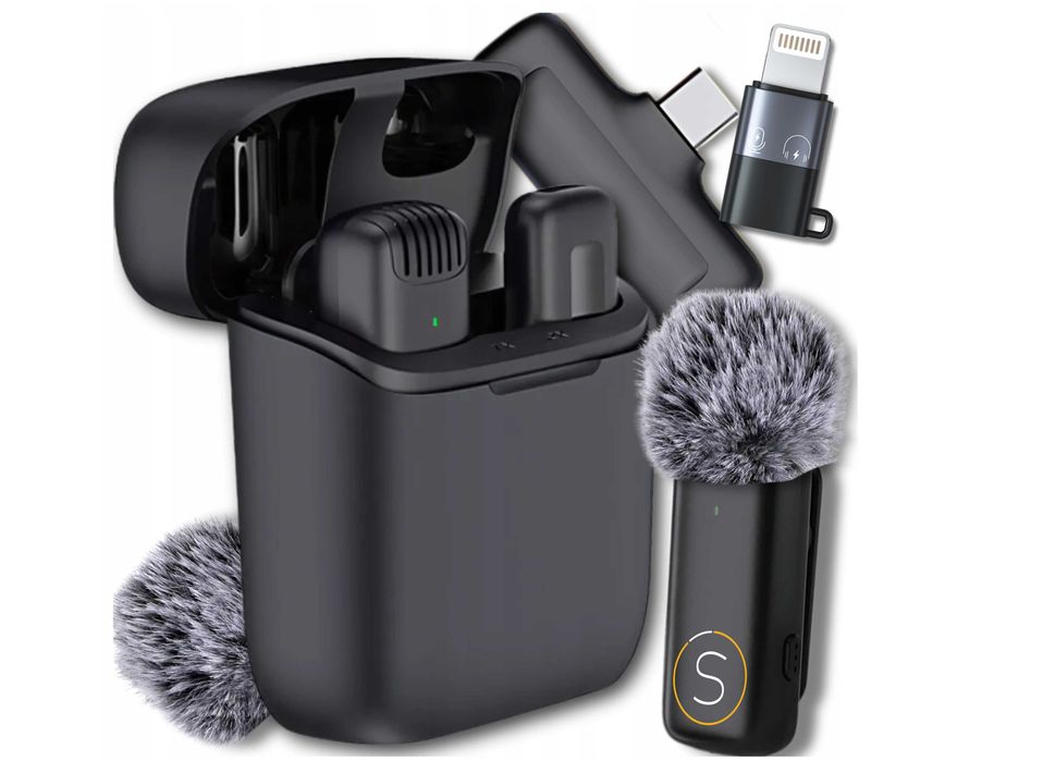 Mikrofon do Telefonu Bezprzewodowy Krawatowy USB C do IPhone