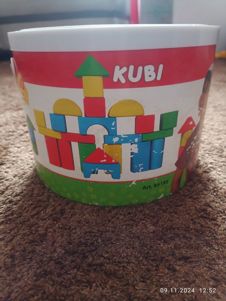 Klocki drewniane zabawa edukacyjna